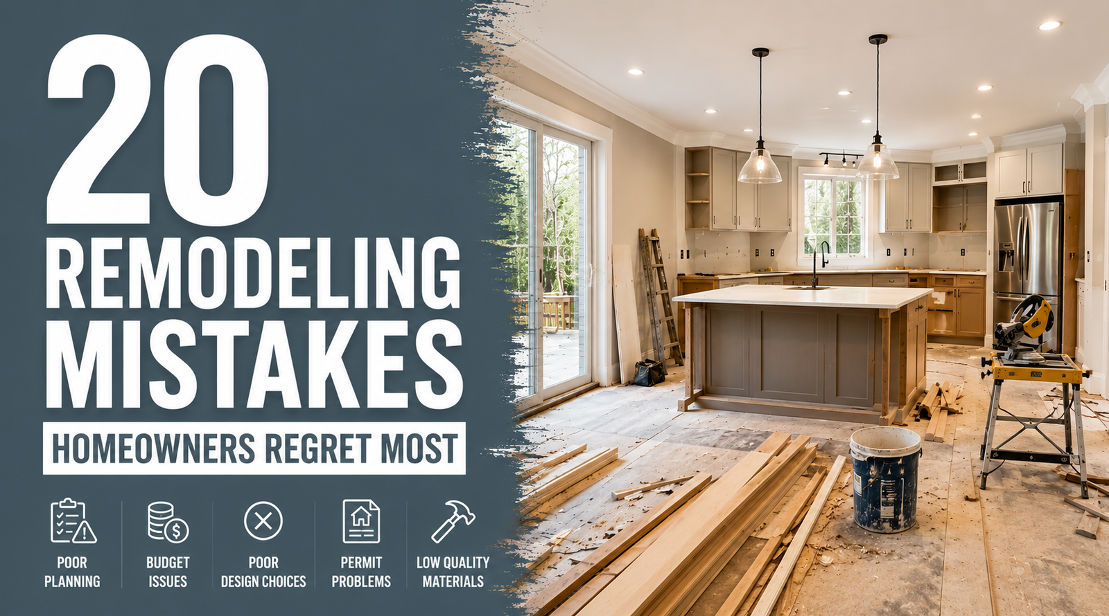 20 Remodeling Mistakes Homeowners Regret Most
